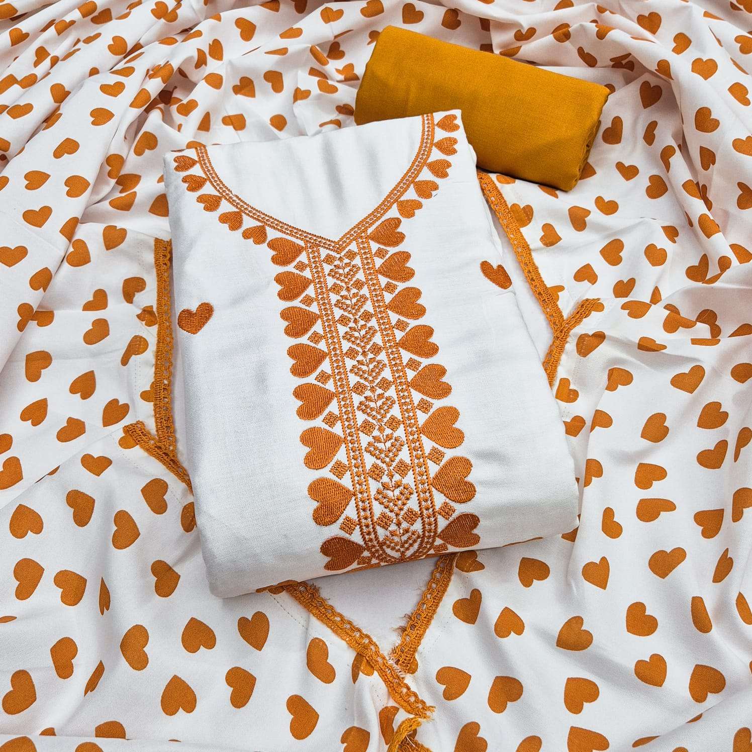 TABASSUM PRESENT NEW RISCOS 14 KG PER FANCY GALA WORK SUIT COLOR SET UNSTITCH RESELLER
